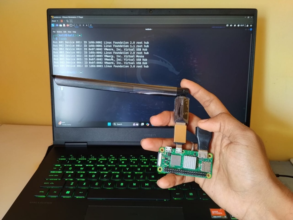 Raspberry Pi Zero with Kali Linux setup